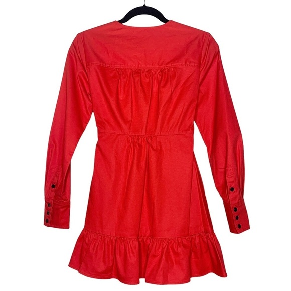 Marissa‎ Webb Janelle Lightweight Canvas Dress in Rouge - Picture 4 of 8